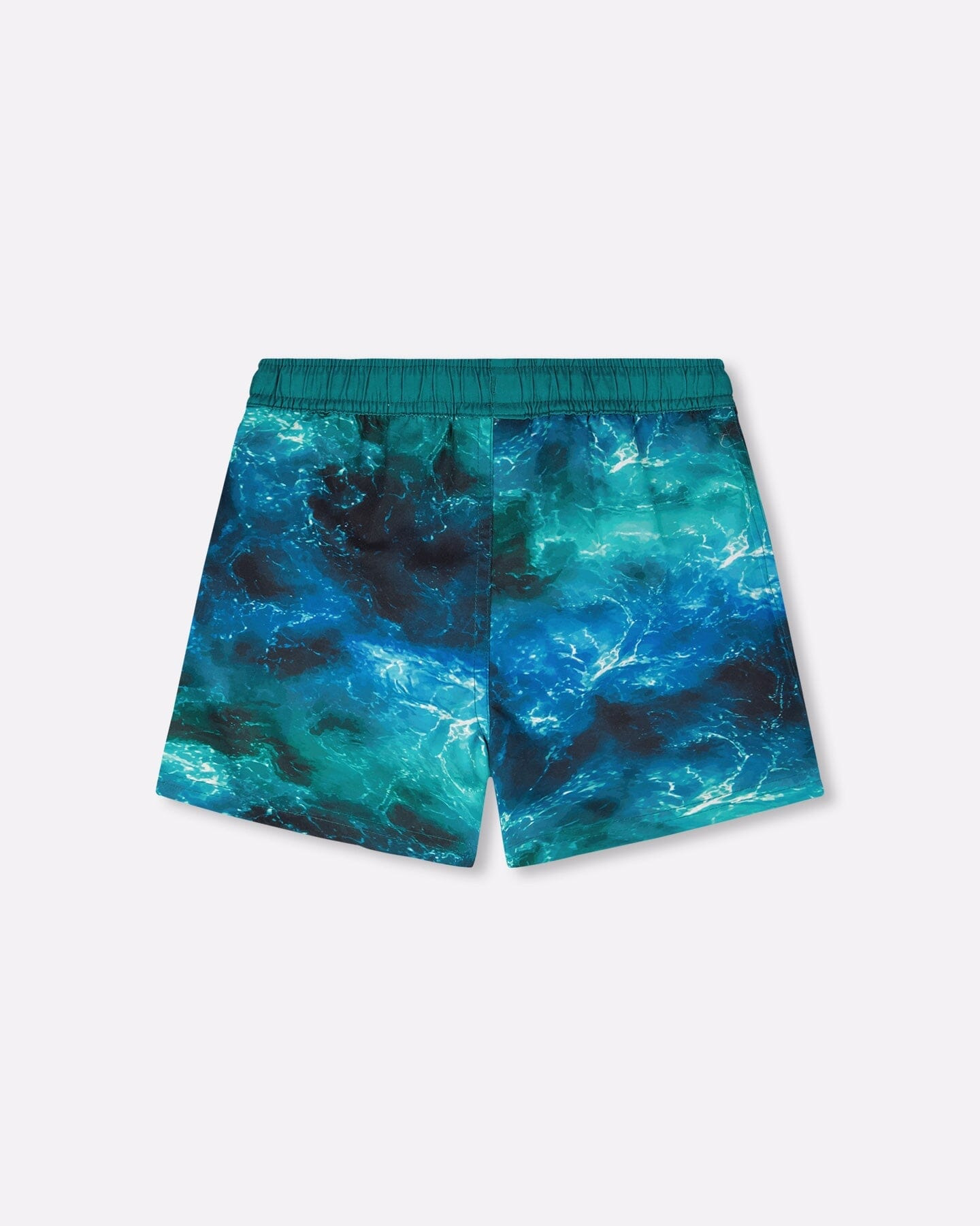 Swim Trunks Blue Waves Print - Image 4