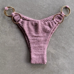 Lavender Mist Textured Luna Bikini Bottom