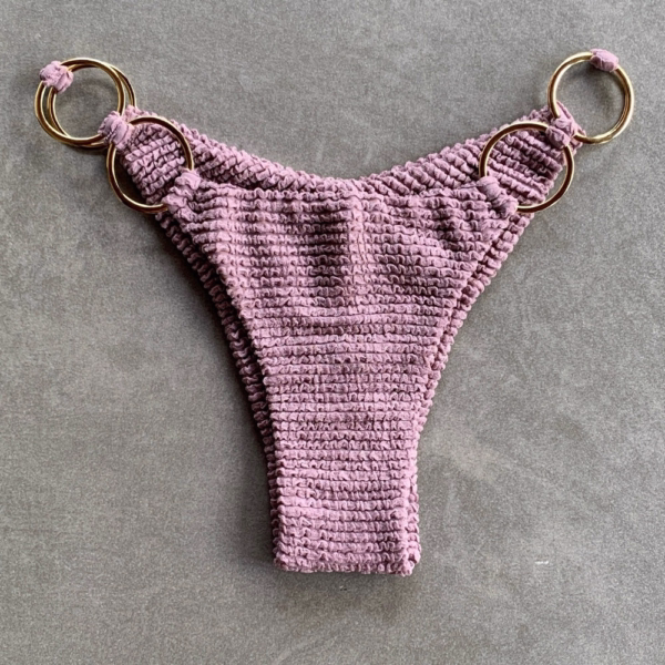 Lavender Mist Textured Luna Bikini Bottom