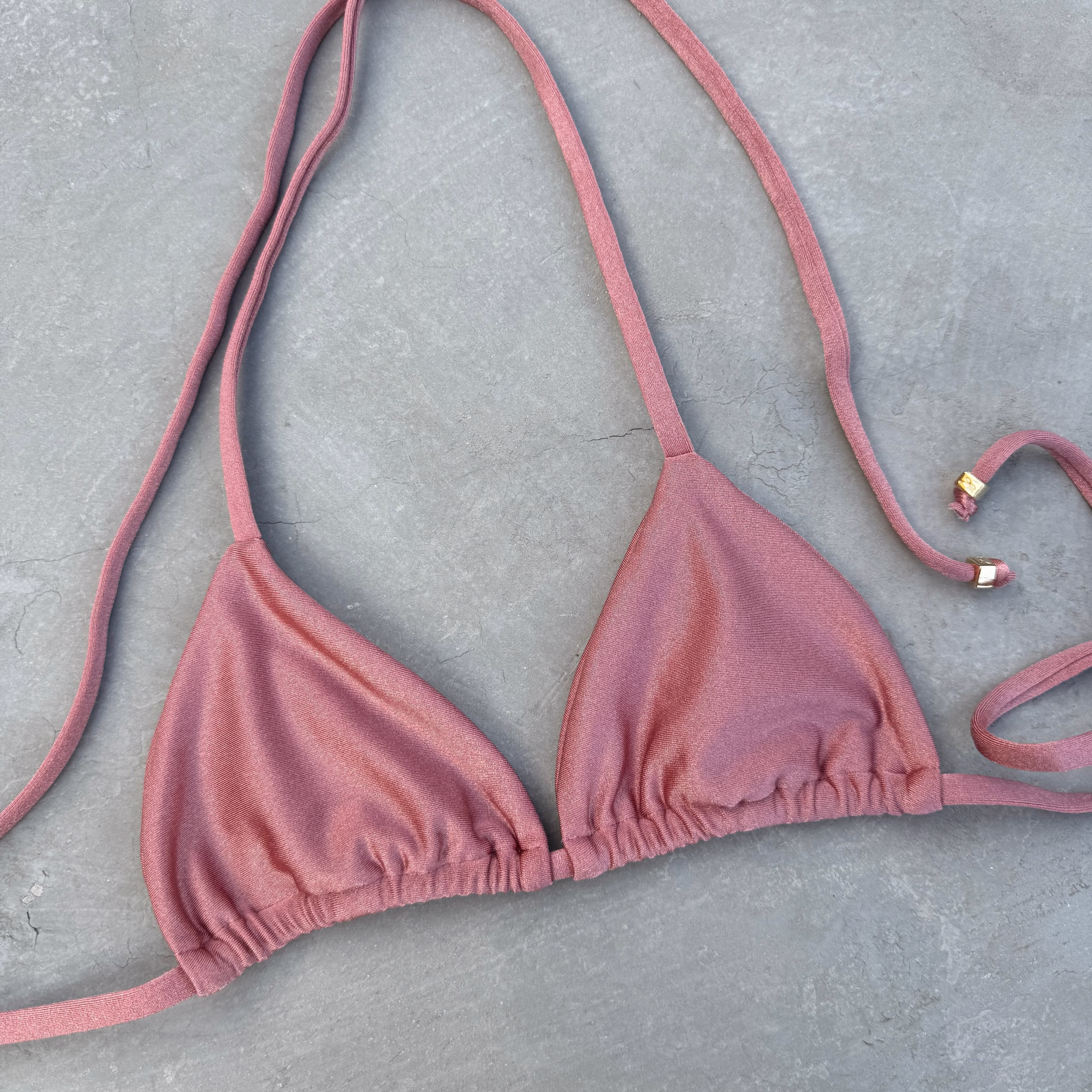 Dusty Roses Triangle Bikini Top - Image 2
